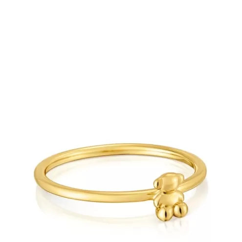 TOUS Anel em ouro e detalhe de urso Bold Bear< Anéis Pequenos