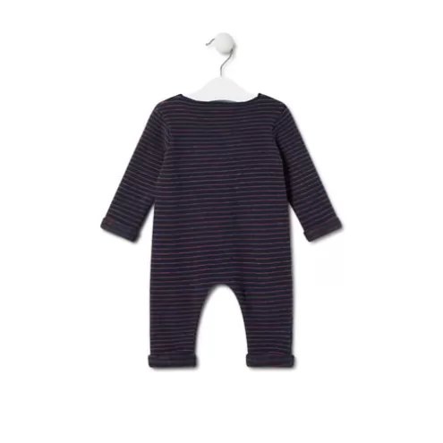 TOUS Babygrow de bebé às riscas Blue azul marinho< Bebé