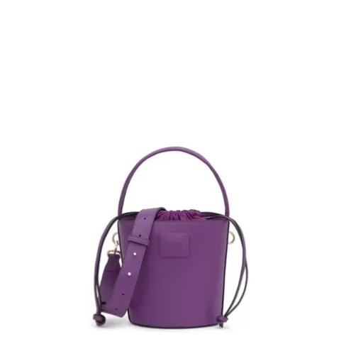 TOUS Bucket bag pequena roxa Lucia< Malas De Tiracolo