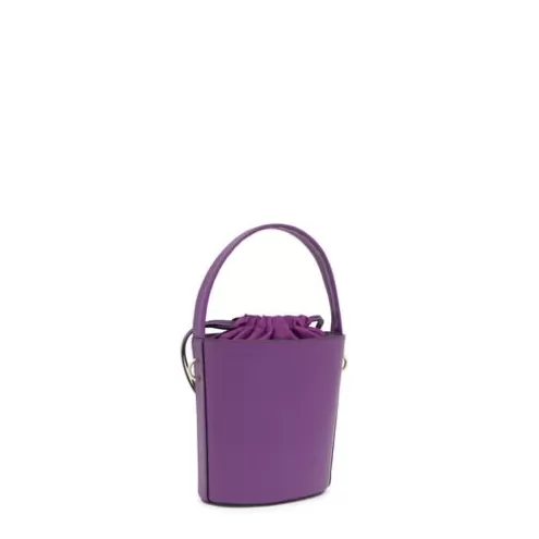 TOUS Bucket bag pequena roxa Lucia< Malas De Tiracolo