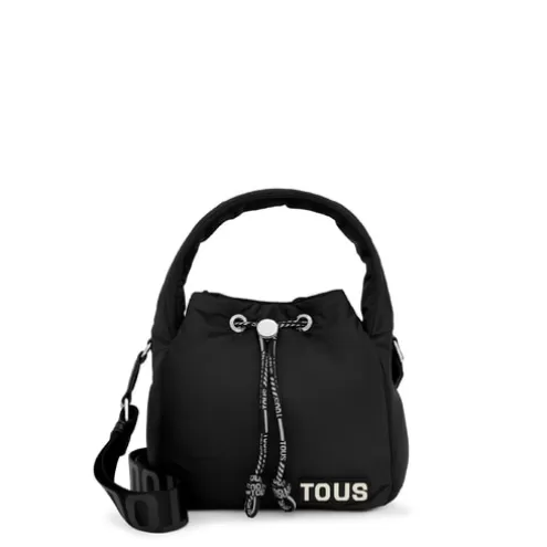 TOUS Bucket bag preta Carol Soft< Malas De Tiracolo