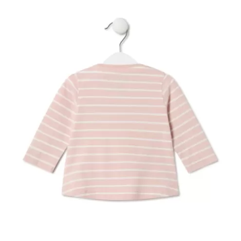 TOUS Camisola às riscas Casual cor-de-rosa< Bebé | Menina