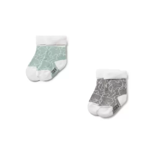 TOUS Conjunto de 2 pares de peúgas de bebé SSocks verde< Complementos