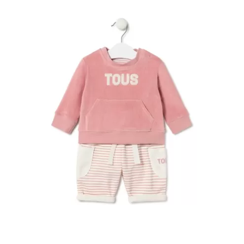 TOUS Conjunto de bebé Classic cor-de-rosa< Bebé