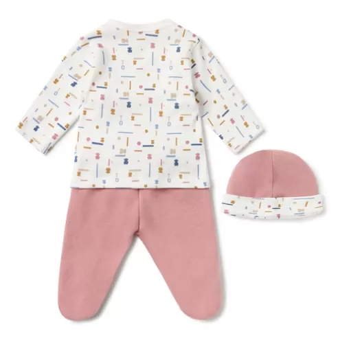 TOUS Conjunto de bebé recém-nascido Geome cor-de-rosa< Bebé