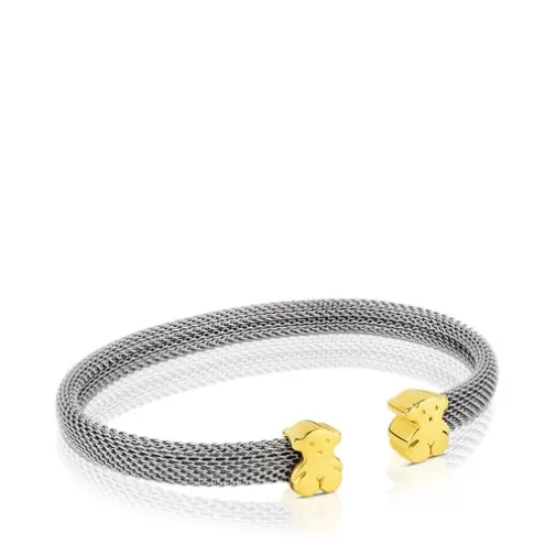 TOUS Escrava Mesh em Ouro e Aço< Pulseiras Ouro | Escravas