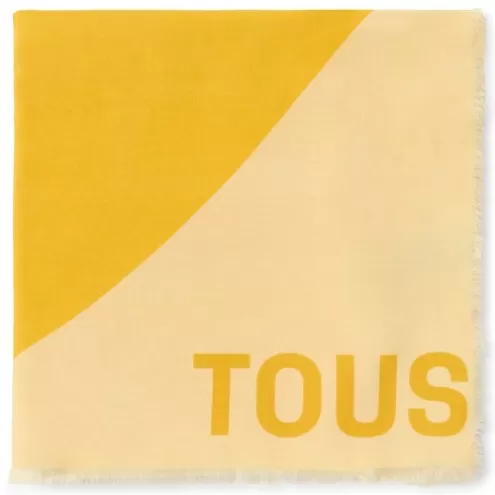 TOUS Foulard mostarda Blurry Heart< Lenços E Foulards | Outros Acessórios