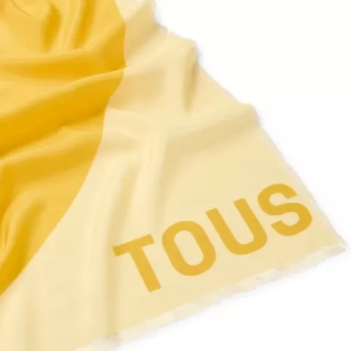 TOUS Foulard mostarda Blurry Heart< Lenços E Foulards | Outros Acessórios