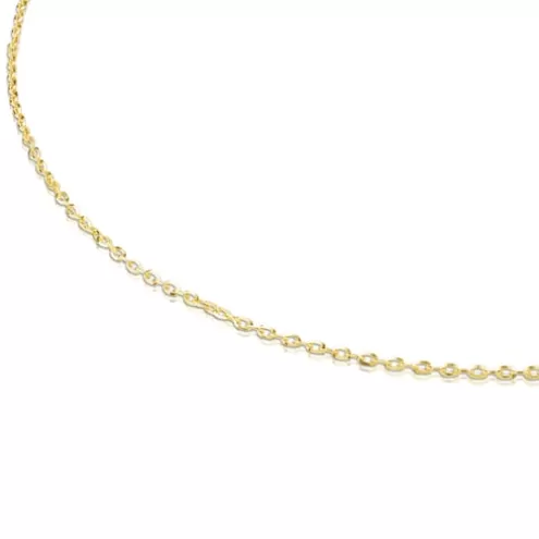 TOUS Gargantilha Chain em com argolas ovais, 45 cm.< Colares De Ouro | Gargantilhas