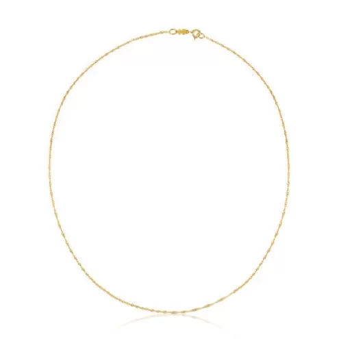 TOUS Gargantilha Chain em Ouro em espiral, 45 cm.< Colares De Ouro | Gargantilhas