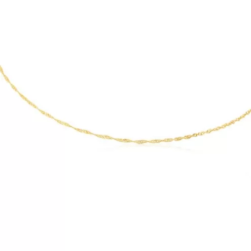 TOUS Gargantilha Chain em Ouro em espiral, 45 cm.< Colares De Ouro | Gargantilhas