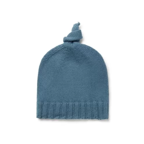 TOUS Gorro com nó de bebé Tricot azul< Bebé