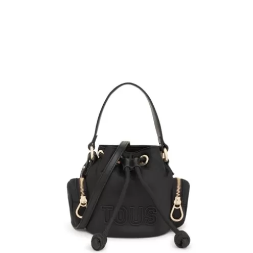 TOUS Mini bucket bag preta Roomy< Malas De Tiracolo