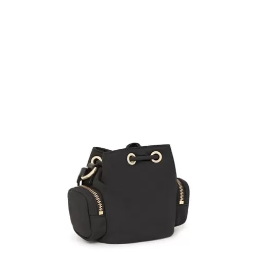 TOUS Mini bucket bag preta Roomy< Malas De Tiracolo