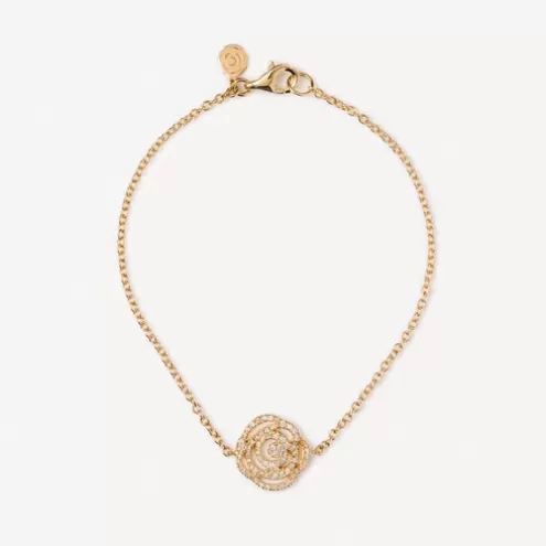 TOUS Pulseira ATELIER Rosa de Abril em Ouro com Diamantes< Pulseiras Ouro