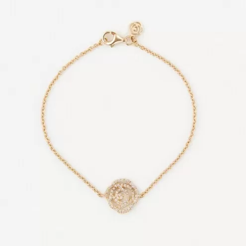 TOUS Pulseira ATELIER Rosa de Abril em Ouro com Diamantes< Pulseiras Ouro