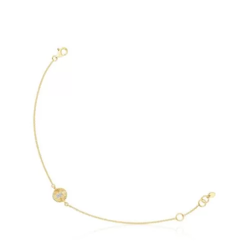 TOUS Pulseira em ouro e diamantes Iris Motif< Pulseiras Ouro | Pulseiras Corrente