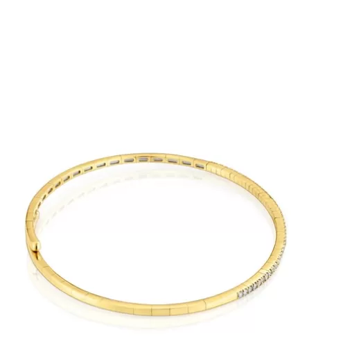 TOUS Pulseira em ouro e diamantes Les Classiques< Pulseiras Ouro | Escravas