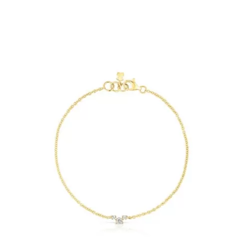 TOUS Pulseira em e diamantes Les Classiques< Pulseiras Ouro | Pulseiras Corrente