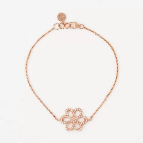 TOUS Pulseira em ouro rosa com diamantes ATELIER< Pulseiras Ouro