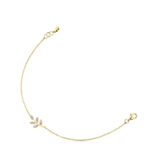 TOUS Pulseira Gem Power em Ouro com Diamantes< Pulseiras Ouro | Pulseiras Corrente