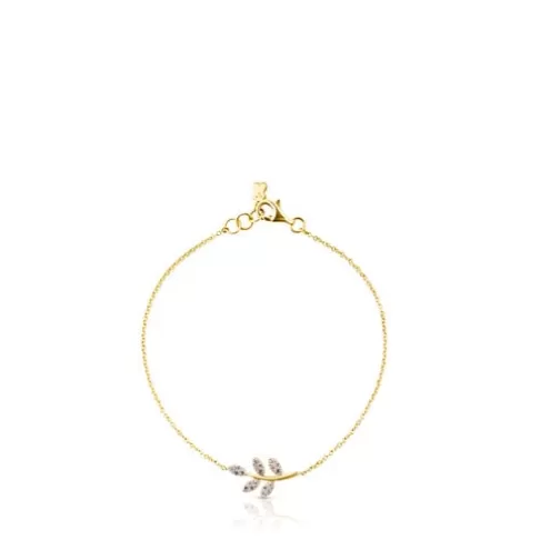 TOUS Pulseira Gem Power em Ouro com Diamantes< Pulseiras Ouro | Pulseiras Corrente