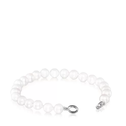 TOUS Pulseira Hold de Pérolas e Prata< Pulseiras De Prata | Pulseiras Pérolas