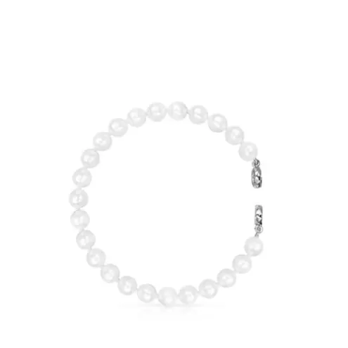 TOUS Pulseira Hold de Pérolas e Prata< Pulseiras De Prata | Pulseiras Pérolas