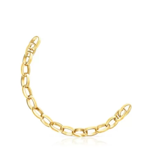 TOUS Pulseira Hold oval em Prata Vermeil< Pulseiras De Prata | Pulseiras Corrente