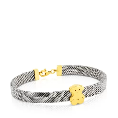 TOUS Pulseira Mesh em Ouro e Aço< Pulseiras Ouro | Pulseiras Corrente