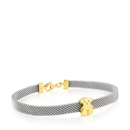 TOUS Pulseira Mesh em Ouro e Aço< Pulseiras Ouro | Pulseiras Corrente