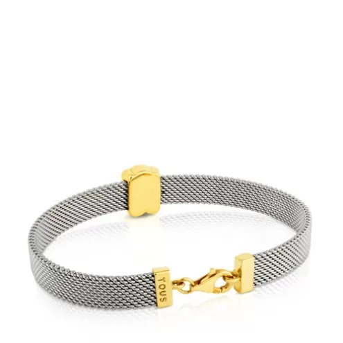 TOUS Pulseira Mesh em Ouro e Aço< Pulseiras Ouro | Pulseiras Corrente