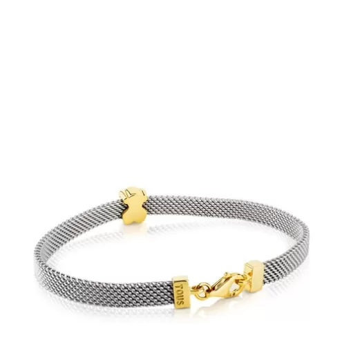 TOUS Pulseira Mesh em Ouro e Aço< Pulseiras Ouro | Pulseiras Corrente