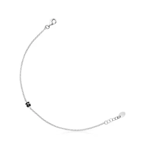 TOUS Pulseira Mini Onix em Prata com Ónix< Pulseiras De Prata | Pulseiras Corrente