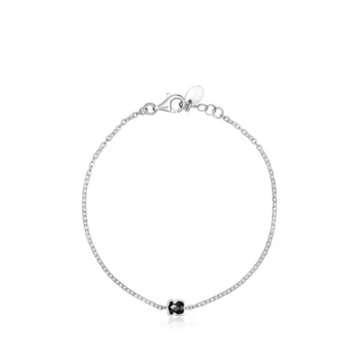 TOUS Pulseira Mini Onix em Prata com Ónix< Pulseiras De Prata | Pulseiras Corrente