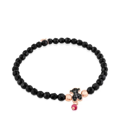 TOUS Pulseira Motif em Prata Vermeil rosa< Pulseiras De Prata | Pulseiras De Bolas