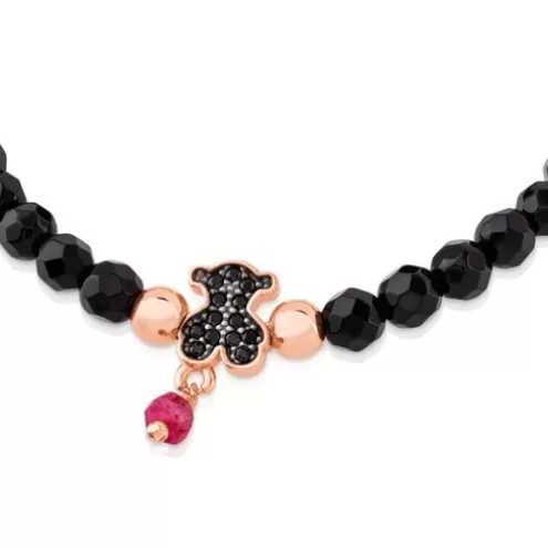 TOUS Pulseira Motif em Prata Vermeil rosa< Pulseiras De Prata | Pulseiras De Bolas