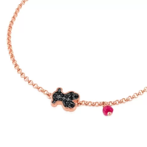 TOUS Pulseira Motif em Prata Vermeil rosa< Pulseiras De Prata | Pulseiras Corrente