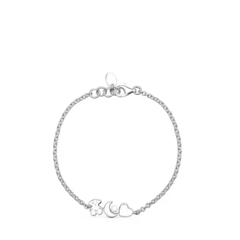 TOUS Pulseira Nocturne em Prata com Pérola< Pulseiras De Prata | Pulseiras Pérolas