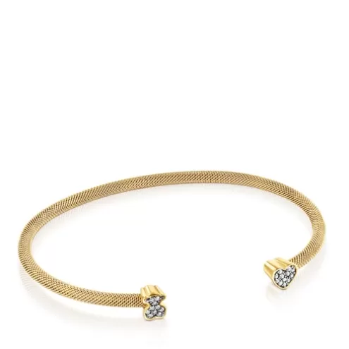 TOUS Pulseira Nocturne em Prata Vermeil e Diamantes< Pulseiras De Prata | Escravas