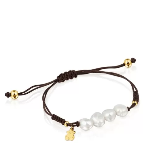 TOUS Pulseira Nudos em Vermeil< Pulseiras De Prata | Pulseiras Pérolas