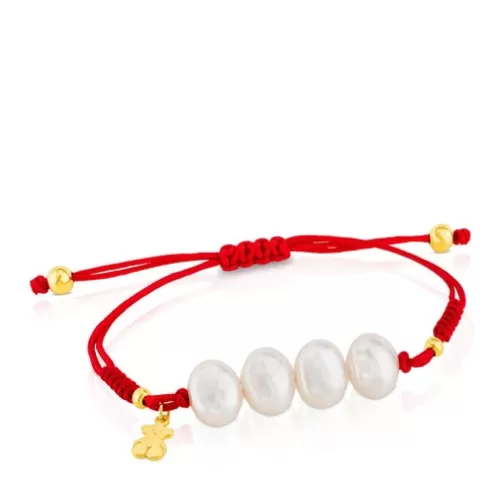 TOUS Pulseira Nudos em Vermeil< Pulseiras De Prata | Pulseiras Pérolas