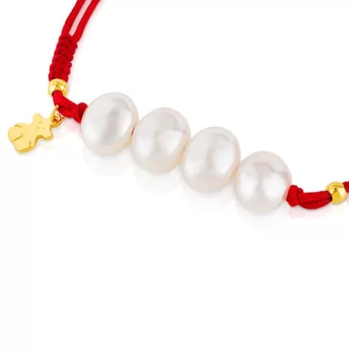 TOUS Pulseira Nudos em Vermeil< Pulseiras De Prata | Pulseiras Pérolas