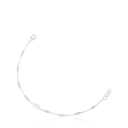 TOUS Pulseira Super Power em Prata com Pérolas< Pulseiras De Prata | Pulseiras Pérolas