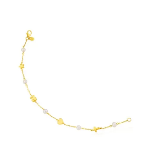 TOUS Pulseira Sweet Dolls XXS em Ouro< Pulseiras Ouro | Pulseiras Pérolas