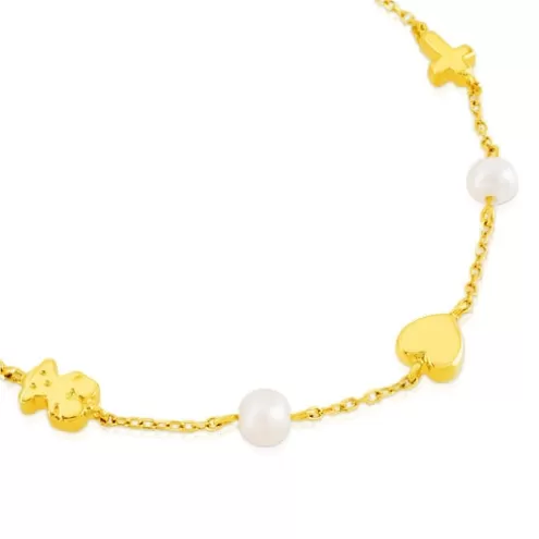 TOUS Pulseira Sweet Dolls XXS em Ouro< Pulseiras Ouro | Pulseiras Pérolas