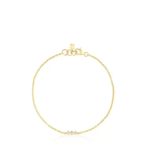 TOUS Pulseira tira em e diamantes Les Classiques< Pulseiras Ouro | Pulseiras Corrente