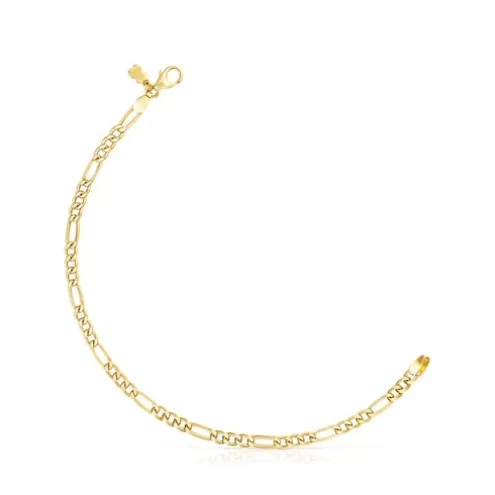 TOUS Pulseira Chain barbada em Prata Vermeil< Pulseiras De Prata | Pulseiras Corrente