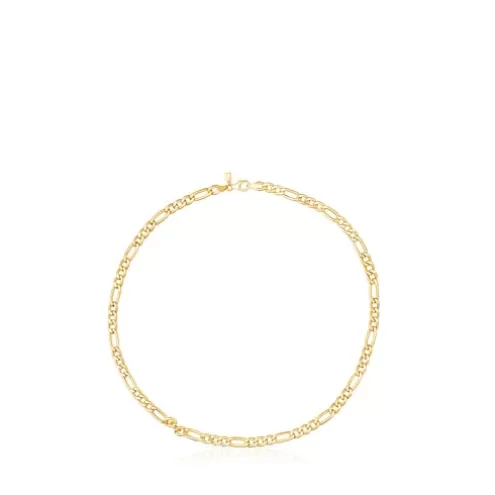 TOUS Pulseira Chain barbada em Prata Vermeil< Pulseiras De Prata | Pulseiras Corrente