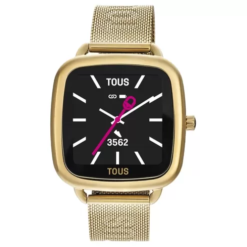 TOUS Relógio smartwatch com bracelete em IPG dourado D-Connect< Para Ela | Para Ele